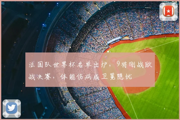法国队世界杯名单出炉,9将刚战欧战决赛,体能伤病成卫冕隐忧