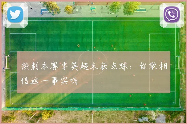 热刺本赛季英超未获点球，你敢相信这一事实吗